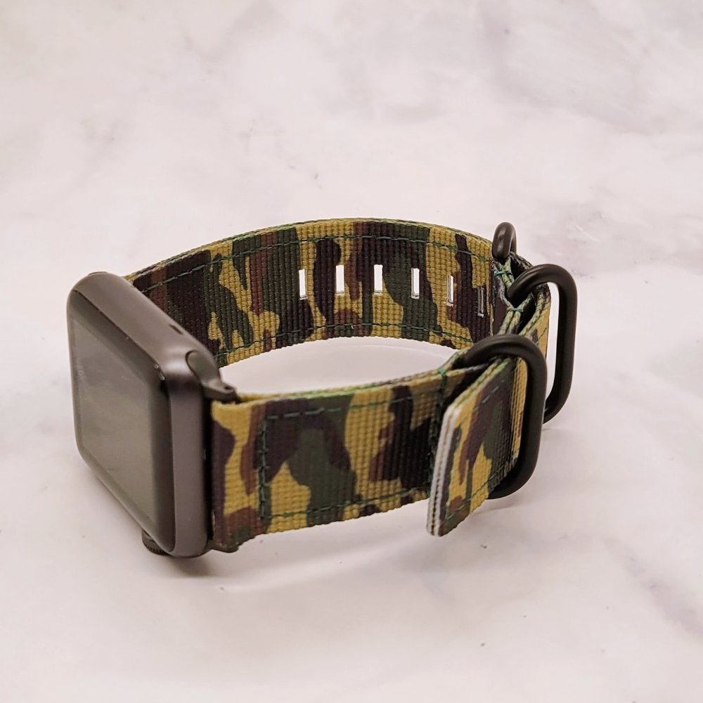 Camouflage Nylon Watch Band 38mm, 40mm, 41mm Series 1 2 3 4 5 6 7 8 SE